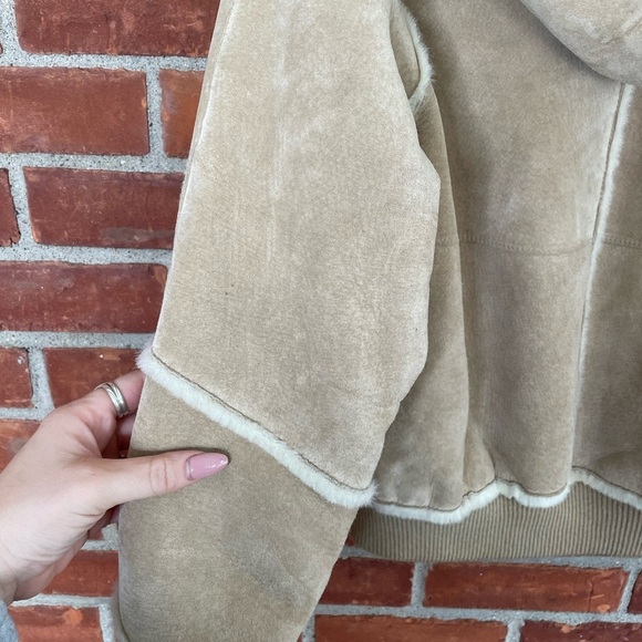 Vintage genuine leather zip up jacket - Picture 5 of 9